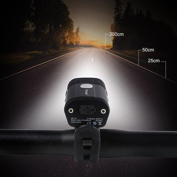 WEST BIKING YP0701181 Bicycle Headlight Mountain Bike Flashlight Strong Light Night Riding Equipment, Colour: Black - Image 10