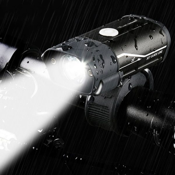 WEST BIKING YP0701181 Bicycle Headlight Mountain Bike Flashlight Strong Light Night Riding Equipment, Colour: Black - Image 12