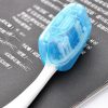 50 PCS Portable Toothbrushes Head Cover Holder Travel Hiking Camping Case, Random Color Delivery - Image 5
