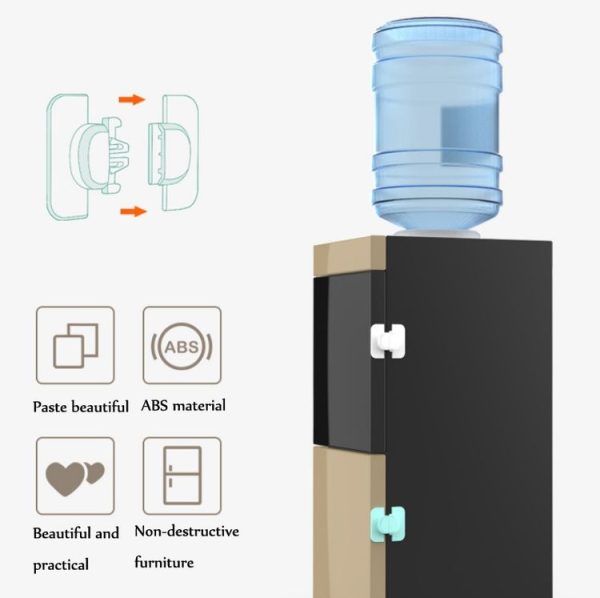5 PCS Baby Refrigerator Water Dispenser Safety Lock Baby Safety Products (White) - Image 6