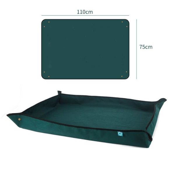 Balcony Green Planting Pots Change Soil Operation Floor Mats Home Planting Mix Soil Shifting Water Seepage Mat, Specification: 110x75cm - Image 2