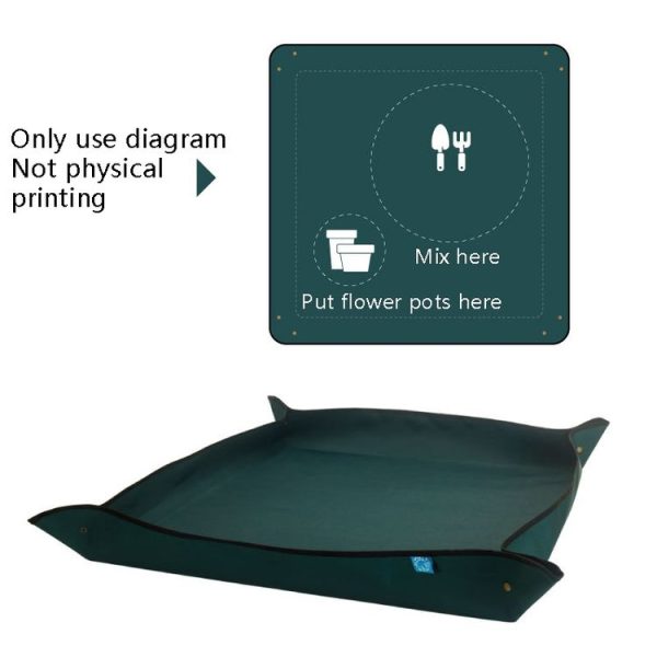 Balcony Green Planting Pots Change Soil Operation Floor Mats Home Planting Mix Soil Shifting Water Seepage Mat, Specification: 110x75cm - Image 3
