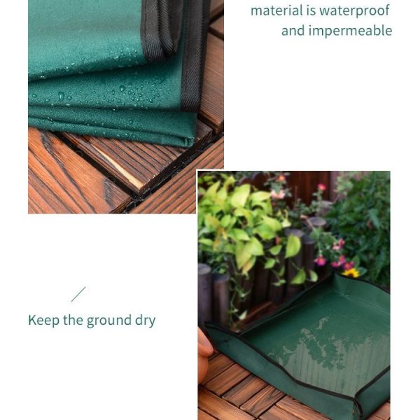 Balcony Green Planting Pots Change Soil Operation Floor Mats Home Planting Mix Soil Shifting Water Seepage Mat, Specification: 110x75cm - Image 5