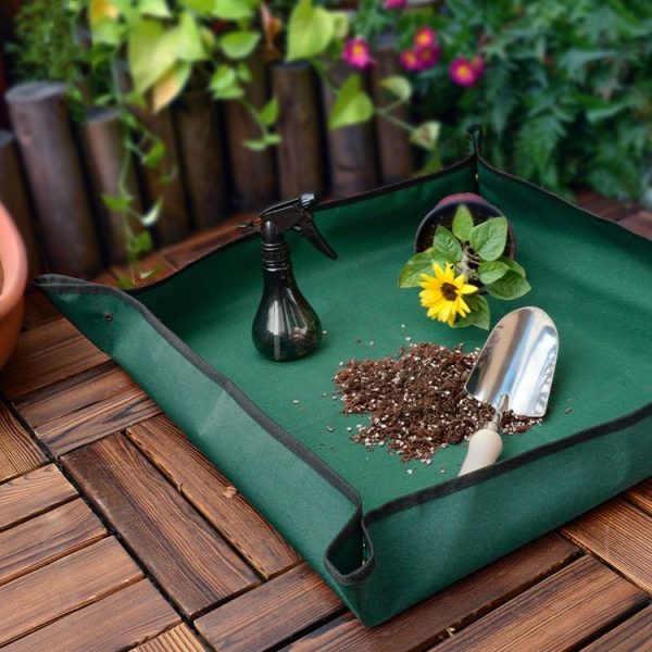 Balcony Green Planting Pots Change Soil Operation Floor Mats Home Planting Mix Soil Shifting Water Seepage Mat, Specification: 110x75cm - Image 9