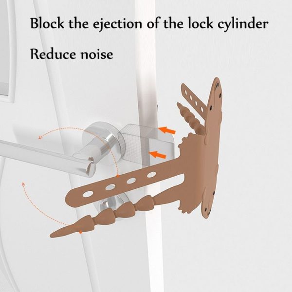 Cartoon Bear Bedroom Door Mute Lock Closed Door Anti-collision Protection Cushion (Coffee) - Image 7