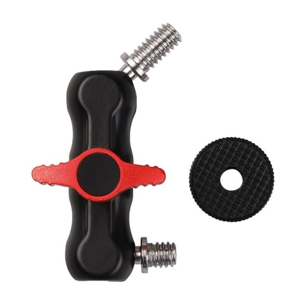 H032 Camera Magic Arm Bracket Hot Shoe Ball Head Double Ball Gimbal Hand Small Pea Clip Monitors Bracket - Image 3