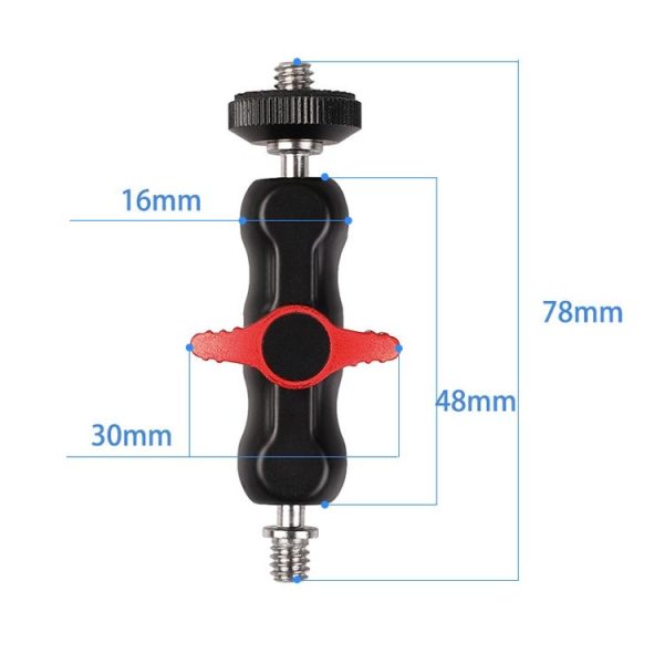 H032 Camera Magic Arm Bracket Hot Shoe Ball Head Double Ball Gimbal Hand Small Pea Clip Monitors Bracket - Image 6