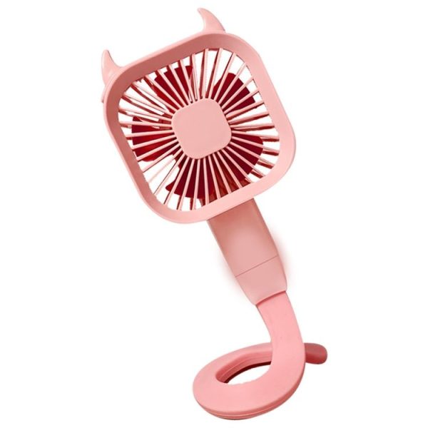 Variety Fan Handheld Suspension Twin Baby Stroller Mini Fan (Green) - Image 3