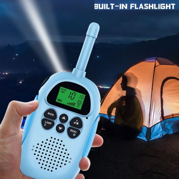 DJ100 Children Walkie-Talkie Wireless 3KM Call Outdoor Parent-Child Interactive Toy (1 Pink +1 Blue) - Image 7