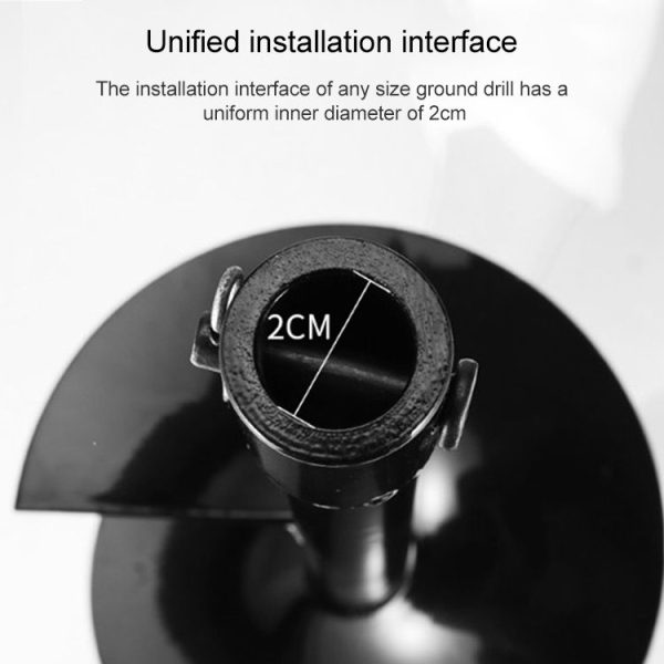 50cm Digging Machine Ground Drill Planting Machine Drill Bit Extension Rod - Image 6