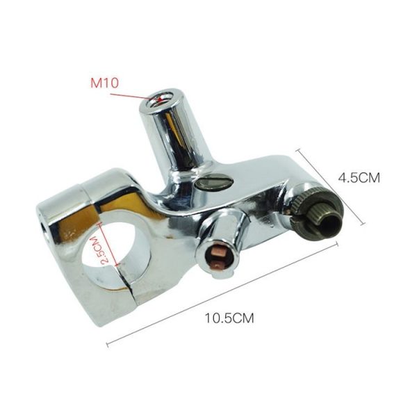 Motorcycle Modification Accessories Reflective Holder Mirror Code Handle Bracket For Honda VT600 / VT750 / STEED400 (Black) - Image 3