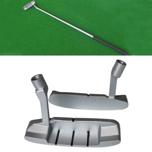Children Sngle-Sided Golf Putter Head Zinc Alloy Practice Putter Head (Silver)