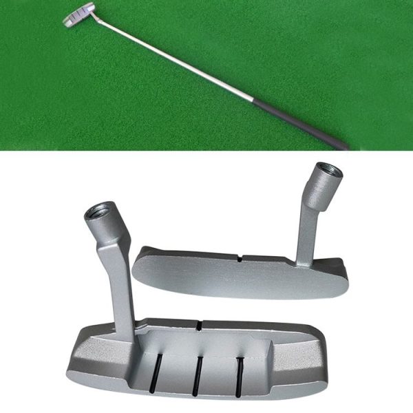 Children Sngle-Sided Golf Putter Head Zinc Alloy Practice Putter Head (Silver)