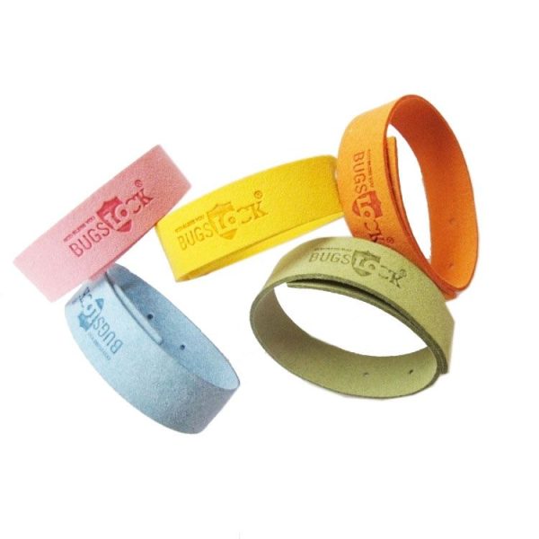 5pcs BUGS Mosquito Repellent Bracelet Mosquito Ring Outdoor Mosquito Bracelet Color Random Delivery, Style: Bugslock