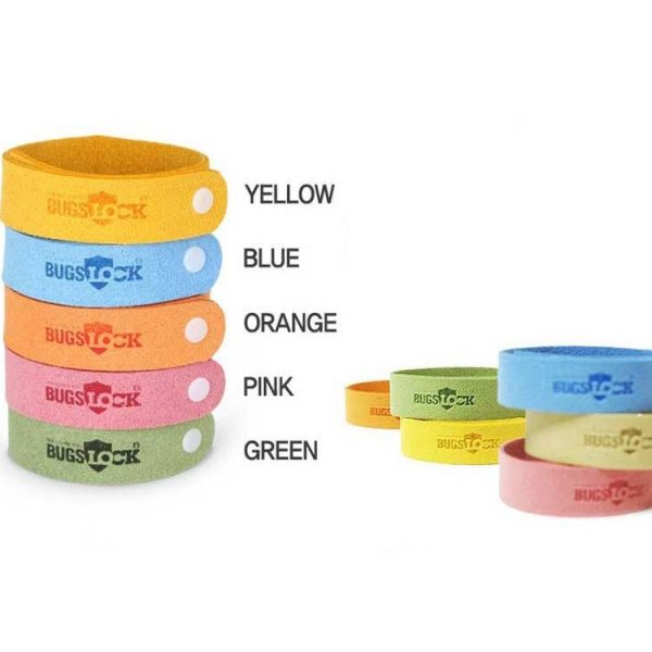 5pcs BUGS Mosquito Repellent Bracelet Mosquito Ring Outdoor Mosquito Bracelet Color Random Delivery, Style: Bugslock - Image 2