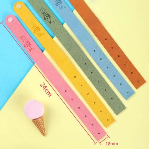 5pcs BUGS Mosquito Repellent Bracelet Mosquito Ring Outdoor Mosquito Bracelet Color Random Delivery, Style: Bugslock - Image 5
