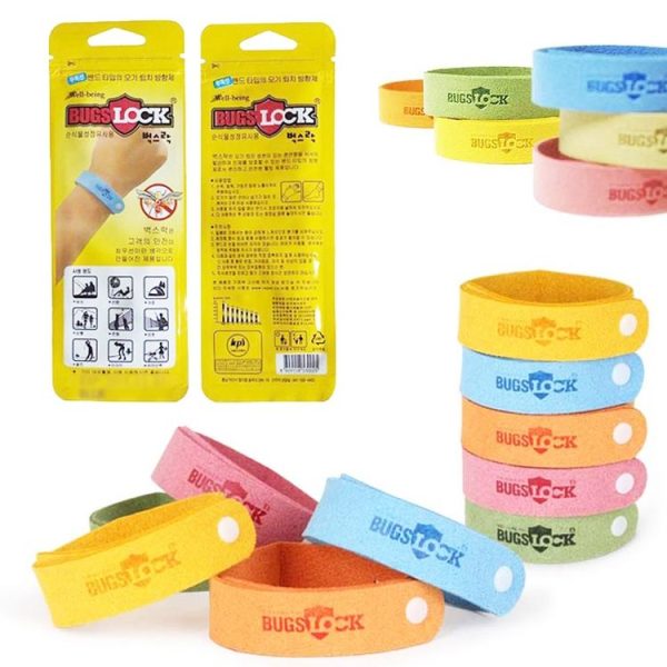 5pcs BUGS Mosquito Repellent Bracelet Mosquito Ring Outdoor Mosquito Bracelet Color Random Delivery, Style: Bugslock - Image 6