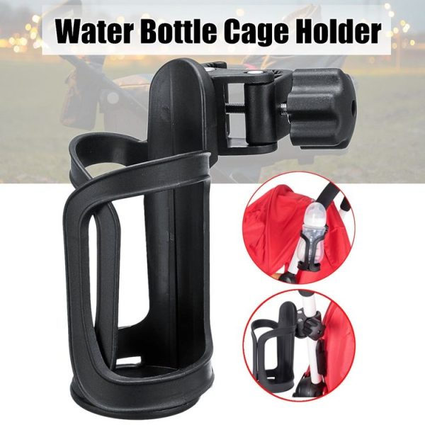 Baby Stroller Universal Cup Braking Bottle Rack Bicycle Kettles Cup Holder Bottle Rack (Black) - Image 7