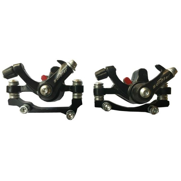 Modified Bicycle Mountain Bike Disc Brake Bicycle Brake Pad Fittings Stand Before And After 140 / 160 (Black) - Image 3
