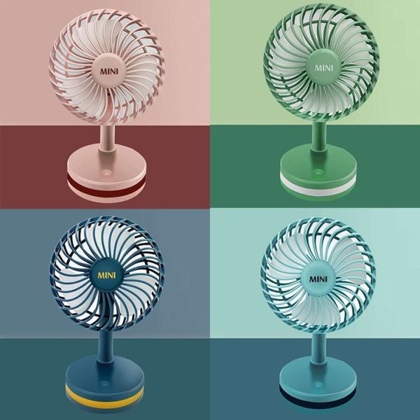 Summer Cool and Flipable Desktop Mini Fan (Sea Mist Blue) - Image 2
