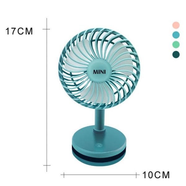 Summer Cool and Flipable Desktop Mini Fan (Sea Mist Blue) - Image 3