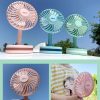 Summer Cool and Flipable Desktop Mini Fan (Sea Mist Blue) - Image 6