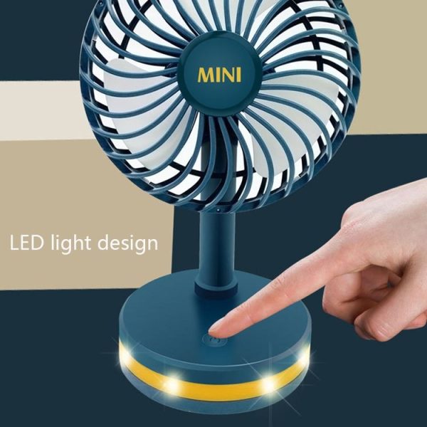 Summer Cool and Flipable Desktop Mini Fan (Sea Mist Blue) - Image 8