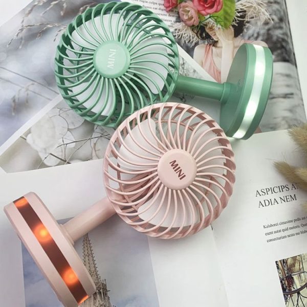 Summer Cool and Flipable Desktop Mini Fan (Sea Mist Blue) - Image 9