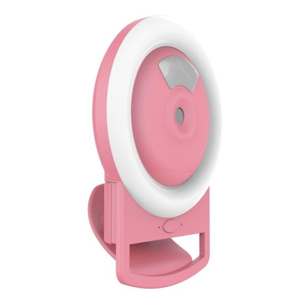 Live Mobile Phone Fill Light Comes With Humidifying Spray And Moisturizing LED Beauty Light (Pink) - Image 3
