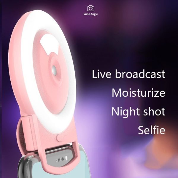 Live Mobile Phone Fill Light Comes With Humidifying Spray And Moisturizing LED Beauty Light (Pink) - Image 5
