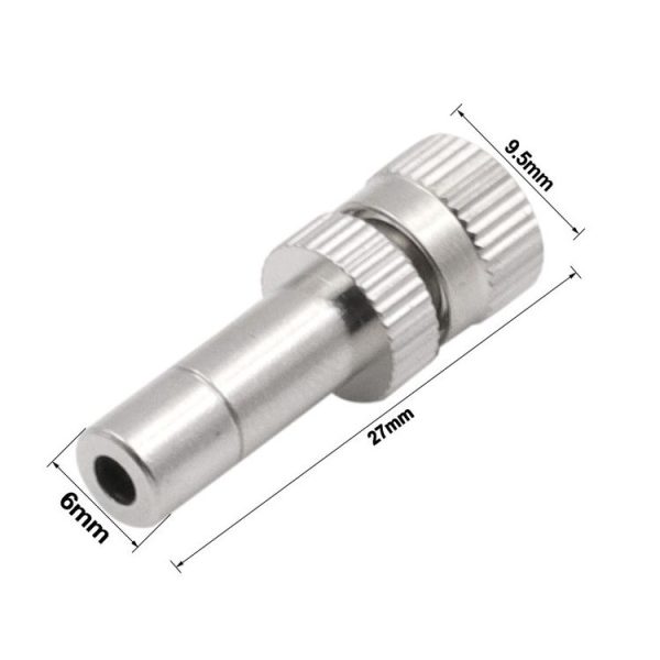 6mm Humidifying And Dedusting Cooling Atomizing Sprinkler Quick-Plug Fog Misting Nozzle, Model: 0.3mm - Image 3