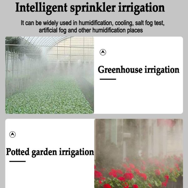 6mm Humidifying And Dedusting Cooling Atomizing Sprinkler Quick-Plug Fog Misting Nozzle, Model: 0.3mm - Image 8