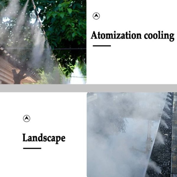 6mm Humidifying And Dedusting Cooling Atomizing Sprinkler Quick-Plug Fog Misting Nozzle, Model: 0.3mm - Image 9