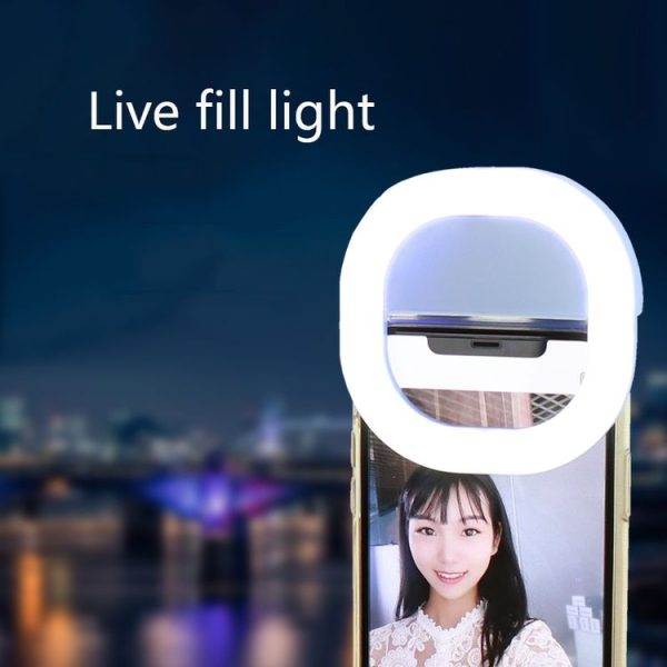 3 PCS Live Mobile Phone Selfie Fill Light LED Flashing Beauty Light, Colour: Square White - Image 5
