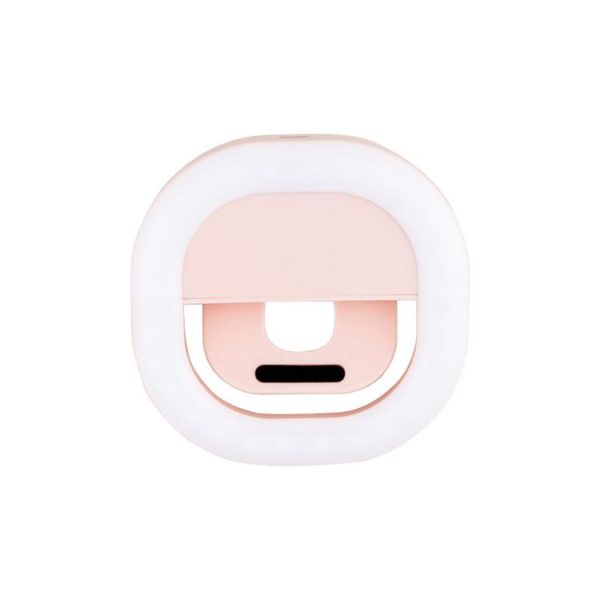 3 PCS Live Mobile Phone Selfie Fill Light LED Flashing Beauty Light, Colour: Square Pink