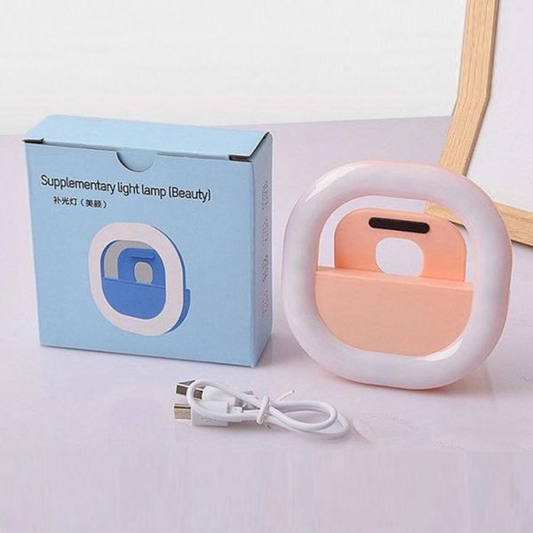 3 PCS Live Mobile Phone Selfie Fill Light LED Flashing Beauty Light, Colour: Square Pink - Image 6