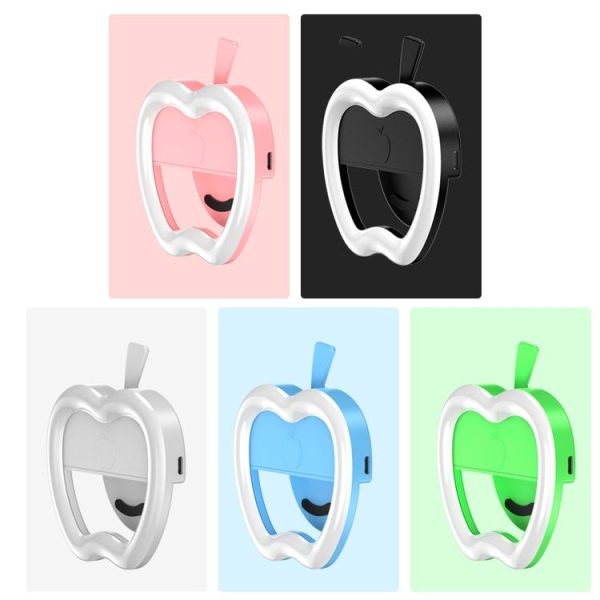 3 PCS Live Mobile Phone Selfie Fill Light LED Flashing Beauty Light, Colour: Apple Pink - Image 2