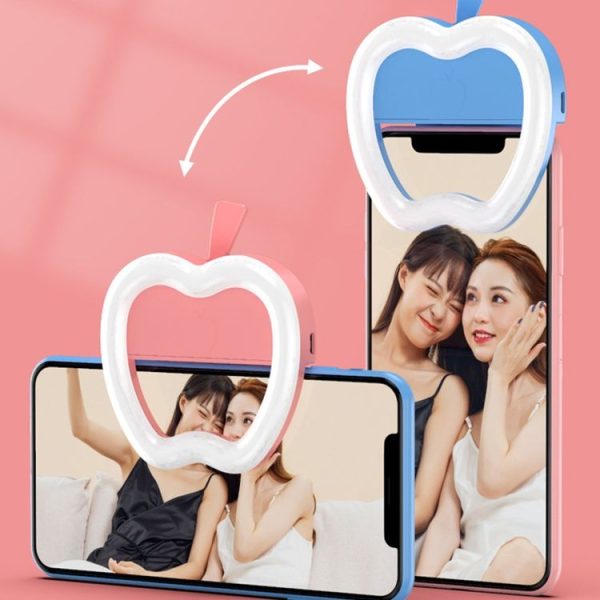 3 PCS Live Mobile Phone Selfie Fill Light LED Flashing Beauty Light, Colour: Apple Pink - Image 5