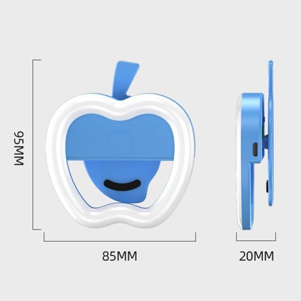 3 PCS Live Mobile Phone Selfie Fill Light LED Flashing Beauty Light, Colour: Apple Blue - Image 3