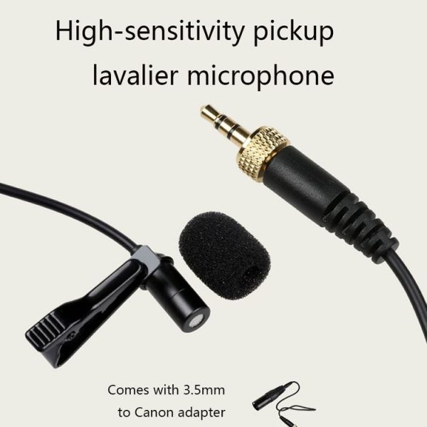 1TX-U A Pair Wireless Small Bee Neck Type Microphone Single Reverse Camera Professional Interview Microphone Mobile Phone Live Broadcast - Image 3
