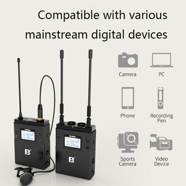 1TX-U A Pair Wireless Small Bee Neck Type Microphone Single Reverse Camera Professional Interview Microphone Mobile Phone Live Broadcast - Image 5