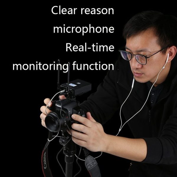 1TX-U A Pair Wireless Small Bee Neck Type Microphone Single Reverse Camera Professional Interview Microphone Mobile Phone Live Broadcast - Image 6