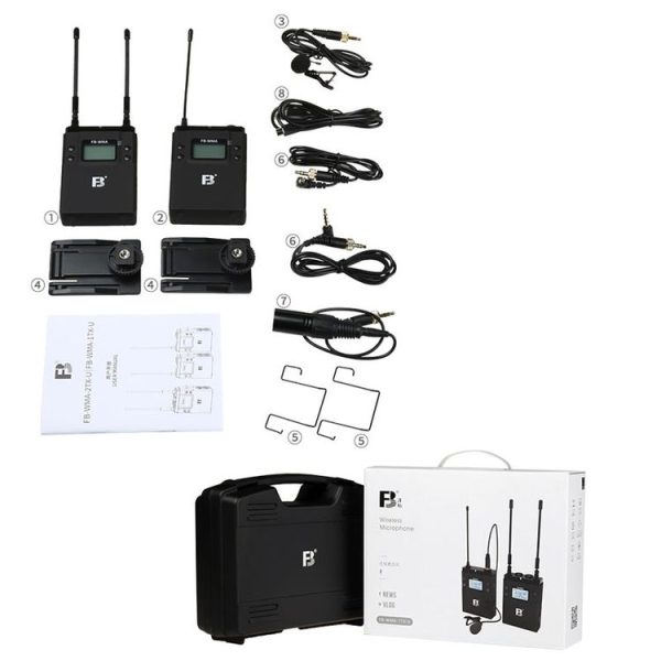 1TX-U A Pair Wireless Small Bee Neck Type Microphone Single Reverse Camera Professional Interview Microphone Mobile Phone Live Broadcast - Image 7