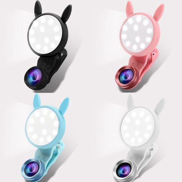 WQ-04 Cartoon Mobile Phone Selfie Beautifying Light (Black) - Image 2