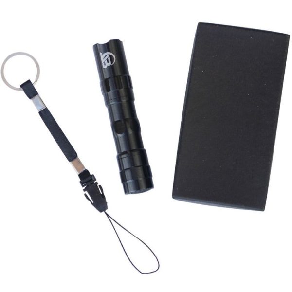 JUNGLELEOPARD 3 PCS Aluminum Alloy Strong Light Flashlight Mini Spotlight LED Light (Black) - Image 3