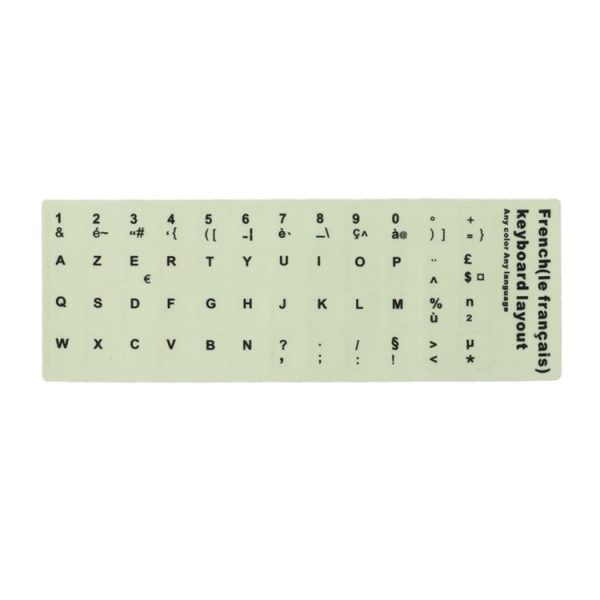 3 PCS Luminous Keyboard Stickers Notebook Desktop Computer Keyboard Stickers (French)