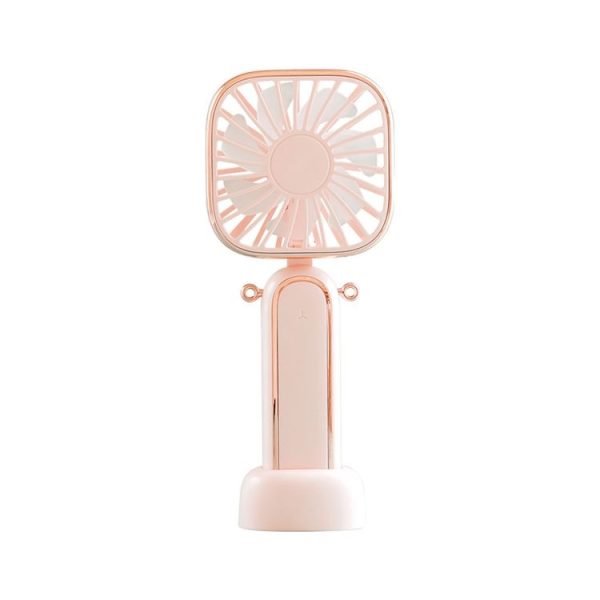 WT-TX6 Mini Handheld Fan Sonic Mosquito Repellent Children Outdoor Portable Hanging Neck Fan (Pink)