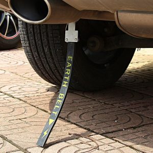 2 PCS P116 Car Electrostatic Belt Eliminator Hanging Grounding Chain Metal Rubber Static Eliminator, Specification: Cars (Black)