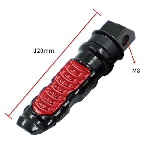 Motorcycle Off-Road Car Accessories Modified Aluminum Alloy Non-Slip Foot Pedal (Red) - Image 3
