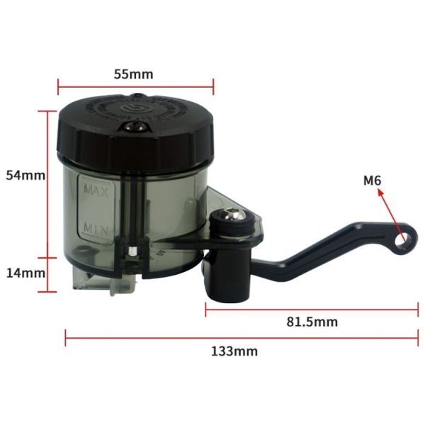 Motorcycle Modified Fittings Front Brake Oil Liquid Oil Cup Direct Pump Large Capacity Universal Oil Pot (Transparent) - Image 4